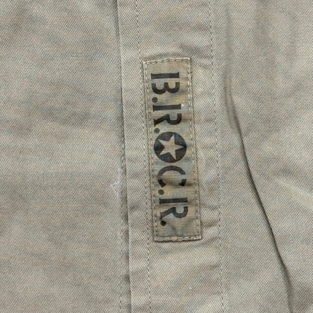 Vintage Banana Republic B.R.C.R. Civilian Reserve Khaki Safari Shirt Large